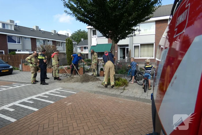 Gaslekkage ontstaan door graafwerkzaamheden
