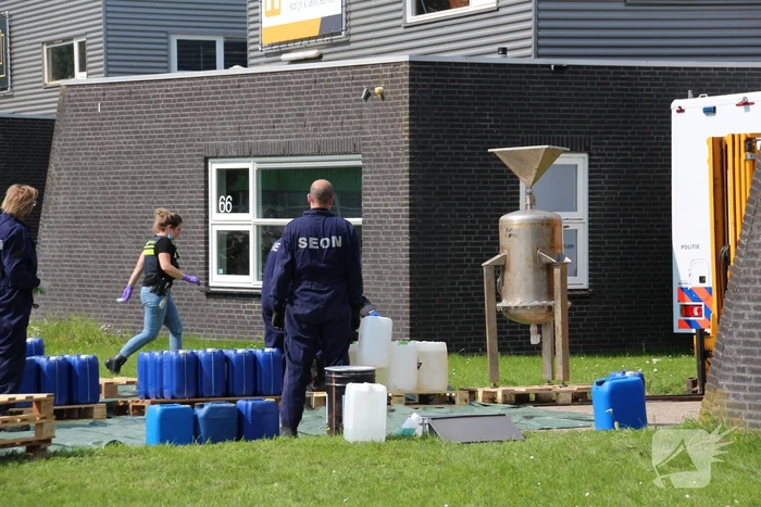 Drugslab in bedrijfspand Industrieterrein Noordersluis