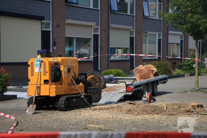 Stronkenfrees gaat door gasleiding heen