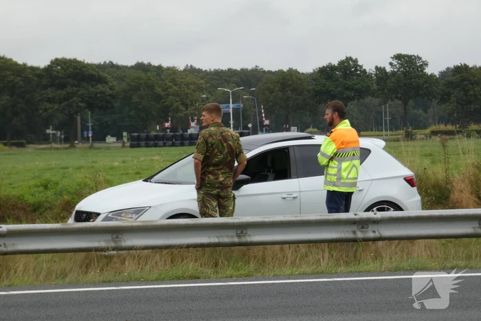 Militair betrokken bij ongeval op Rijksweg