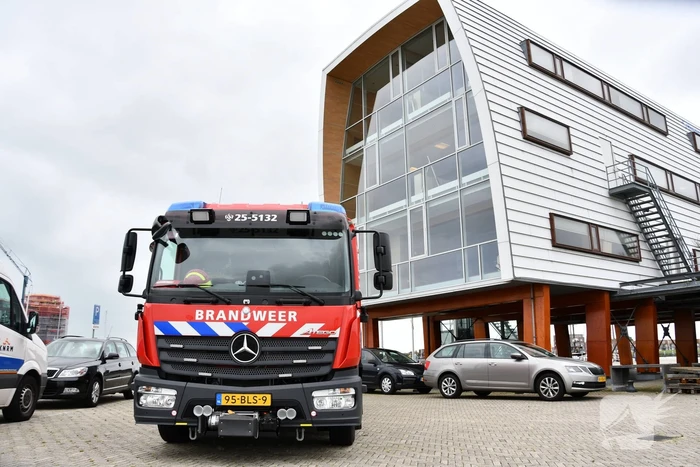 Brand op motorschip