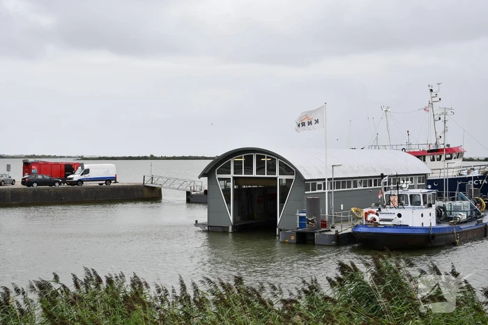Brand op motorschip