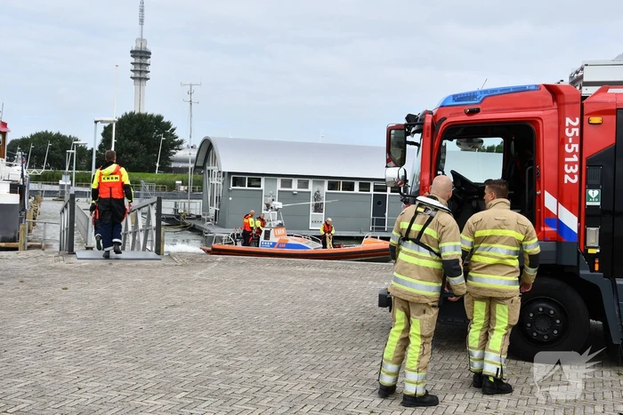Brand op motorschip