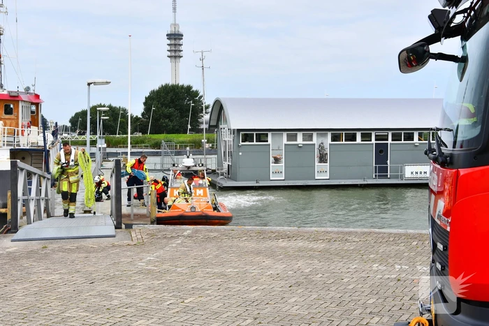 Brand op motorschip
