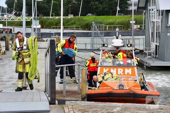 Brand op motorschip