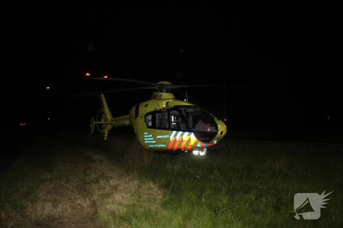Traumahelikopter landt voor incident
