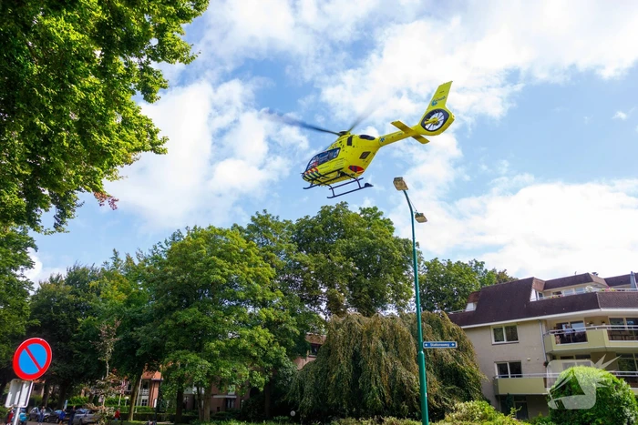 Traumahelikopter landt voor complicaties met baby