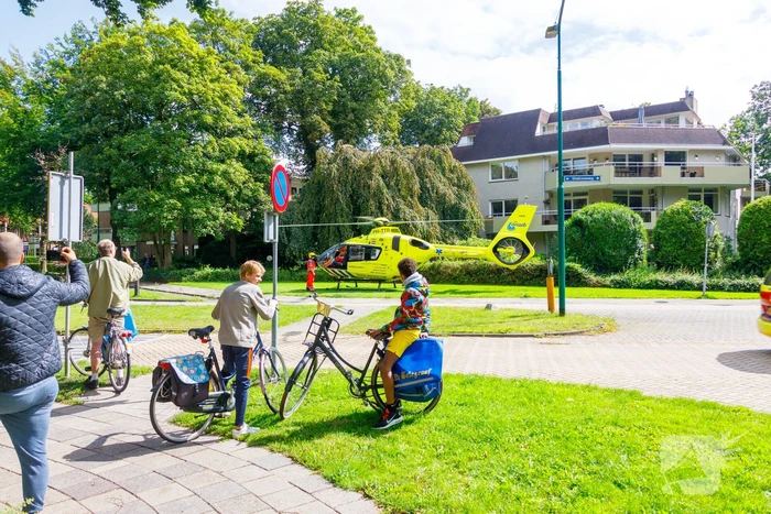 Traumahelikopter landt voor complicaties met baby