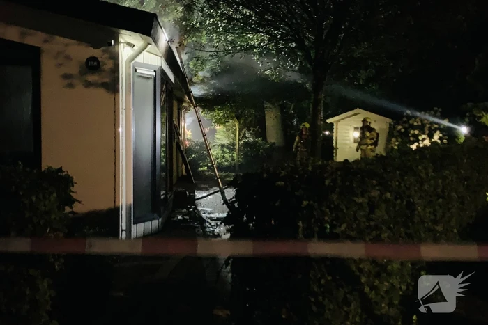 Veel rookontwikkeling door brand in chalet