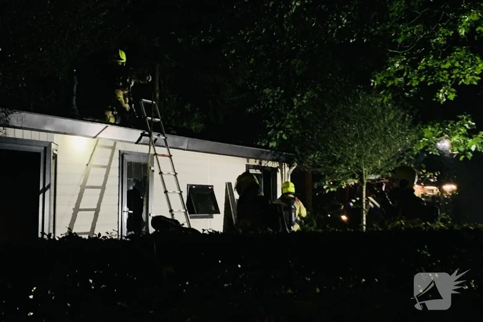 Veel rookontwikkeling door brand in chalet