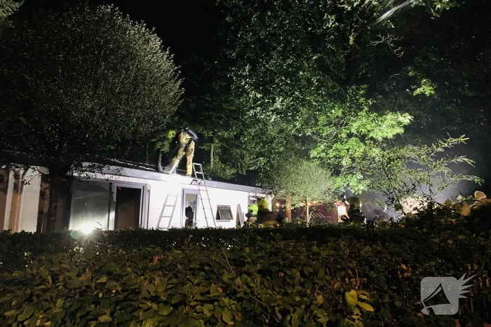 Veel rookontwikkeling door brand in chalet