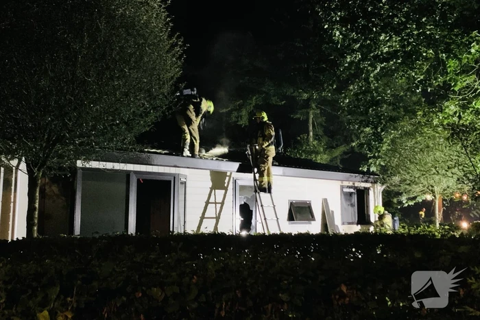 Veel rookontwikkeling door brand in chalet