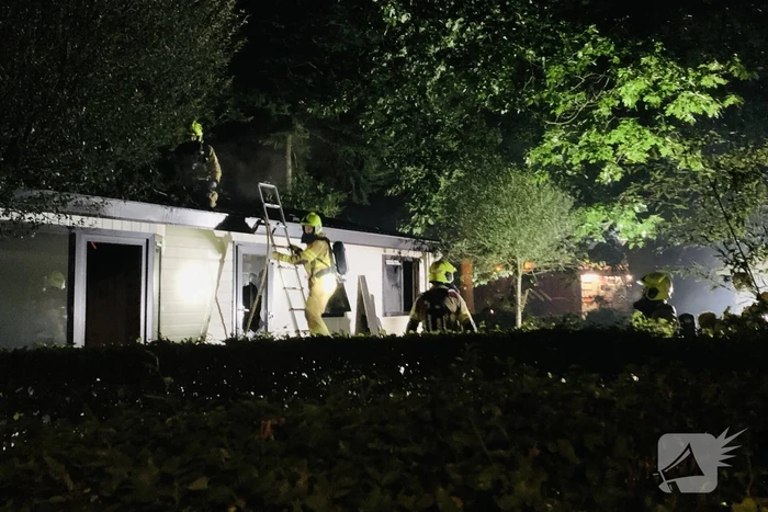 Veel rookontwikkeling door brand in chalet