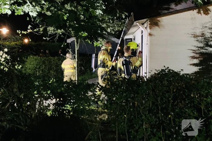 Veel rookontwikkeling door brand in chalet