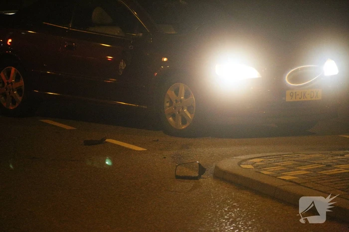 Dronken persoon botst tegen personenauto