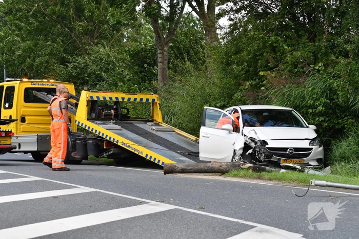 Veel schade bij eenzijdig ongeval