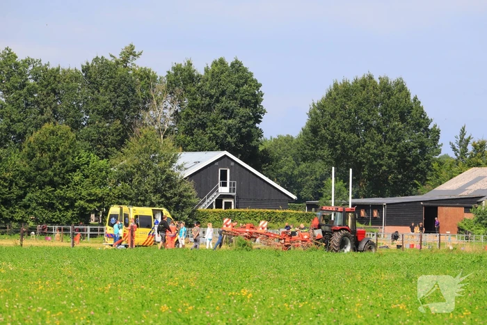 Traumahelikopter landt voor incident op kampeerboerderij