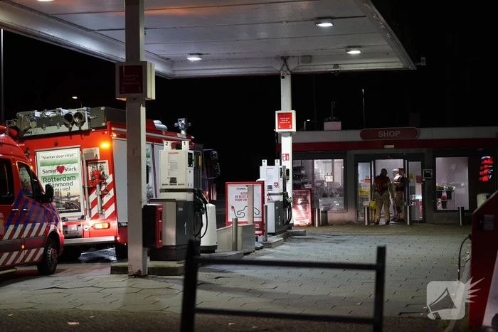 Tankstation vol rook, mogelijk inbraakalarm