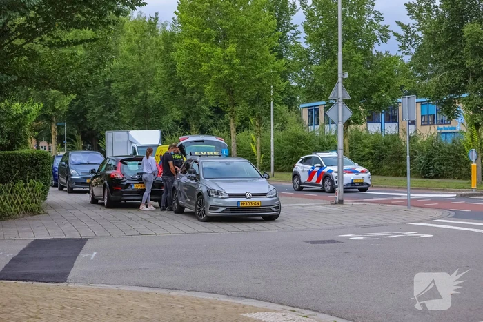 Leswagen betrokken bij aanrijding met fietsster
