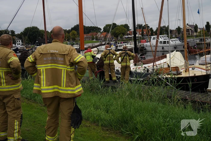 Brand op zeilboot snel onder controle
