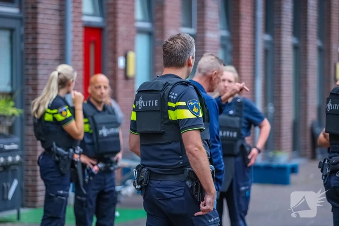 Veel politie in kogelwerende vesten