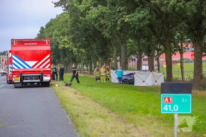 Auto knalt op boom, bestuurder overleden