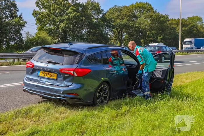 Botsing tussen personenauto's
