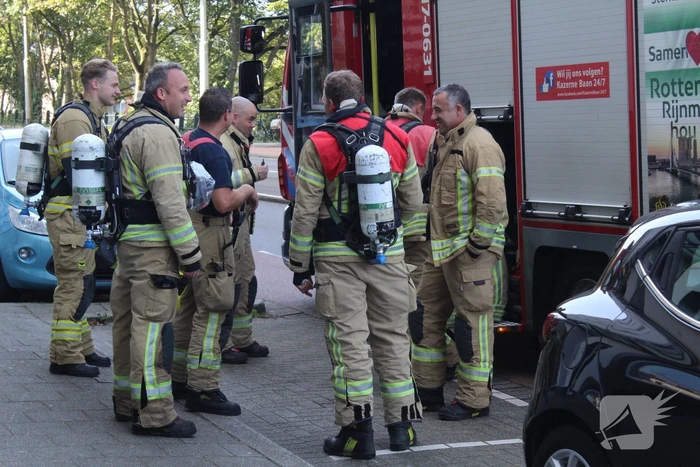 Brandweer blust brand in Dent Hotel