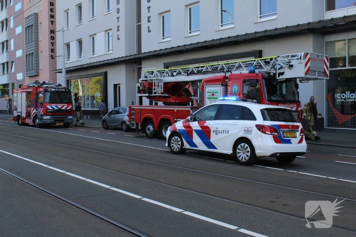 Brandweer blust brand in Dent Hotel