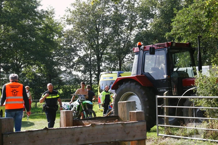 Motorcrosser gewond bij ongeval op crossbaan IMHOF