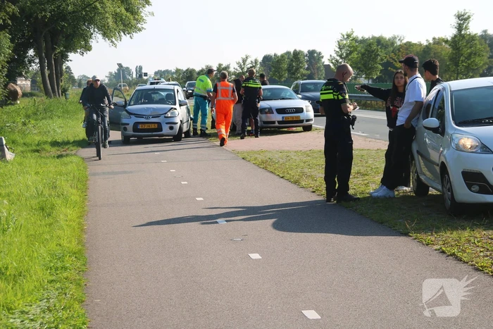 Persoon gewond bij kop-staartbotsing
