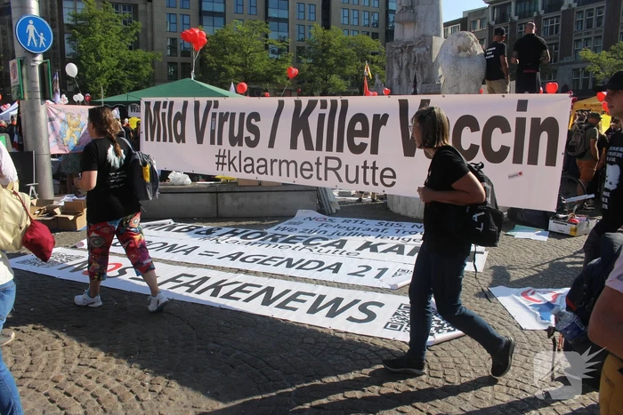 Grote demonstratie tegen coronamaatregelen