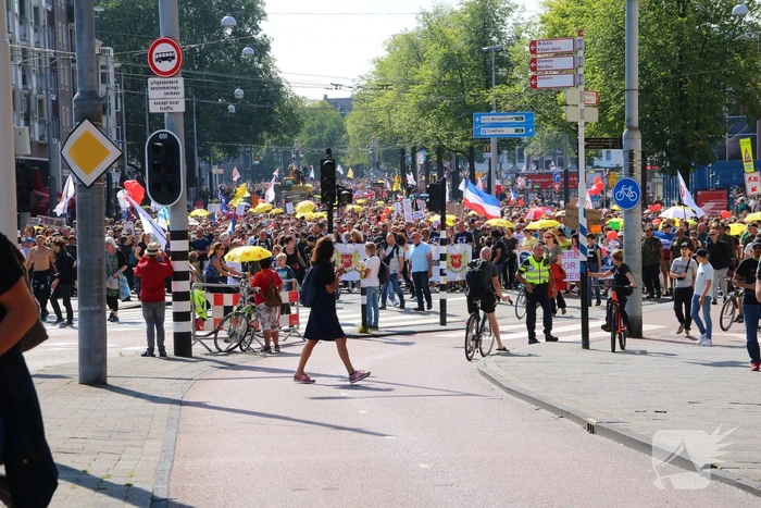 Grote demonstratie tegen coronamaatregelen