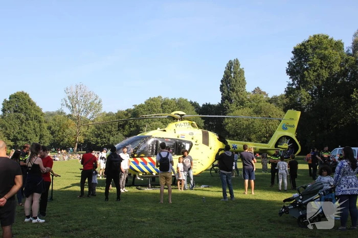 Inzet traumahelikopter trekt veel bekijks