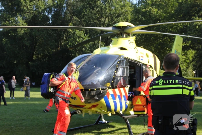 Inzet traumahelikopter trekt veel bekijks