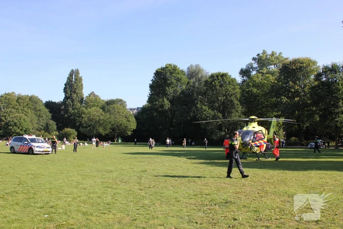 Inzet traumahelikopter trekt veel bekijks