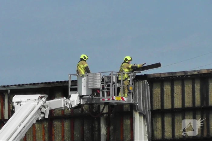 Grote brand bij Peute Recycling