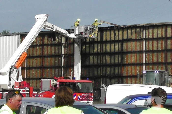 Grote brand bij Peute Recycling