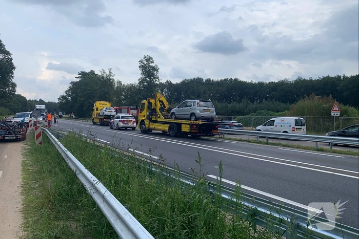 Drie auto's betrokken bij kettingbotsing