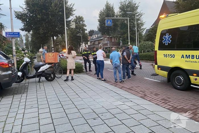 Maaltijdbezorger glijdt onderuit