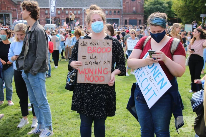 Grooste demonstratie tegen woningschaarste