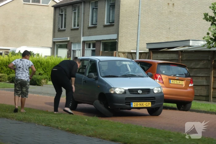 As van auto afgebroken na een botsing