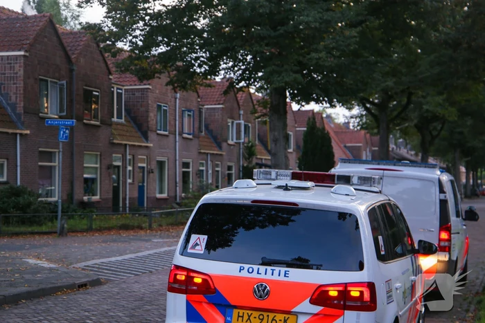 Grote politieopkomst door incident