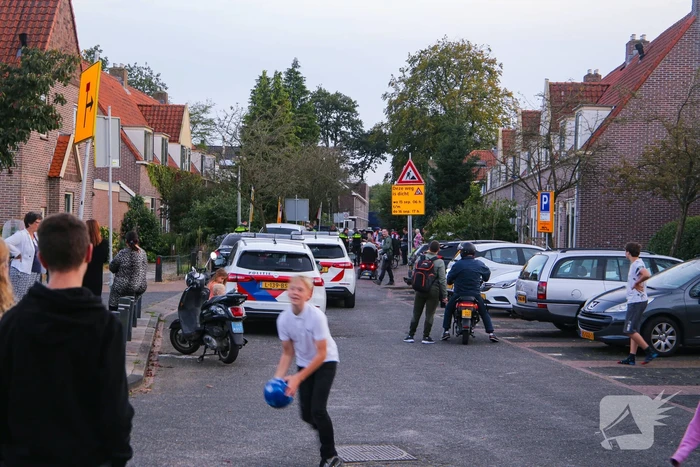 Grote politieopkomst door incident