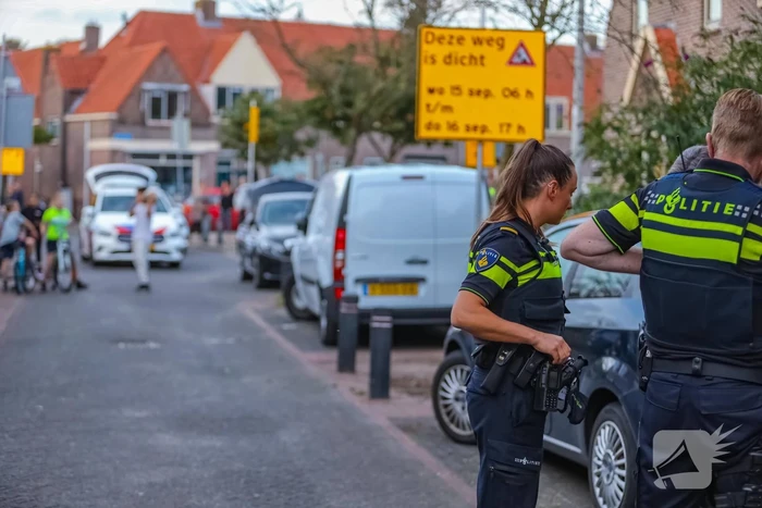 Grote politieopkomst door incident