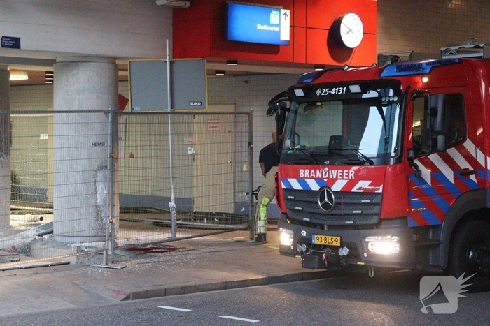 Brand in stationsgebouw snel geblust