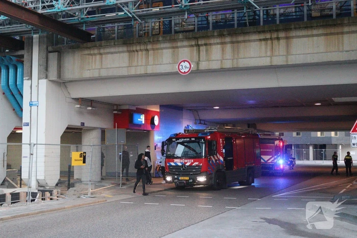 Brand in stationsgebouw snel geblust