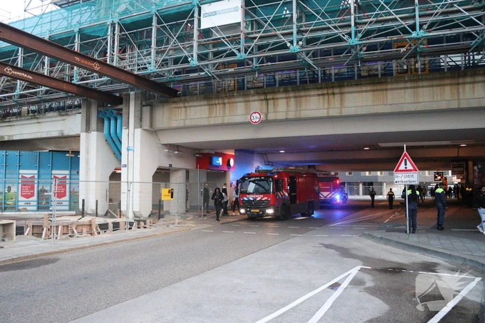 Brand in stationsgebouw snel geblust