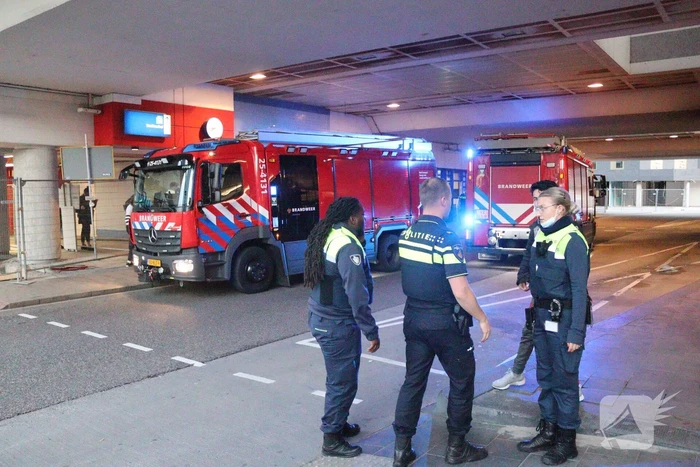 Brand in stationsgebouw snel geblust