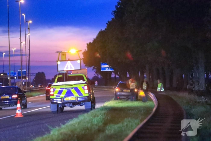 As van aanhanger breekt af